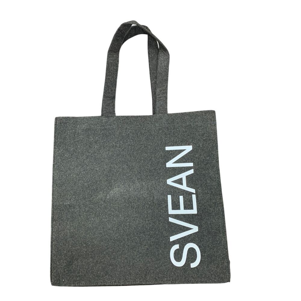 Oslo Paltee Svean Soft Brown Double Handle Felted Wool Fabric Gusseted Tote Bag